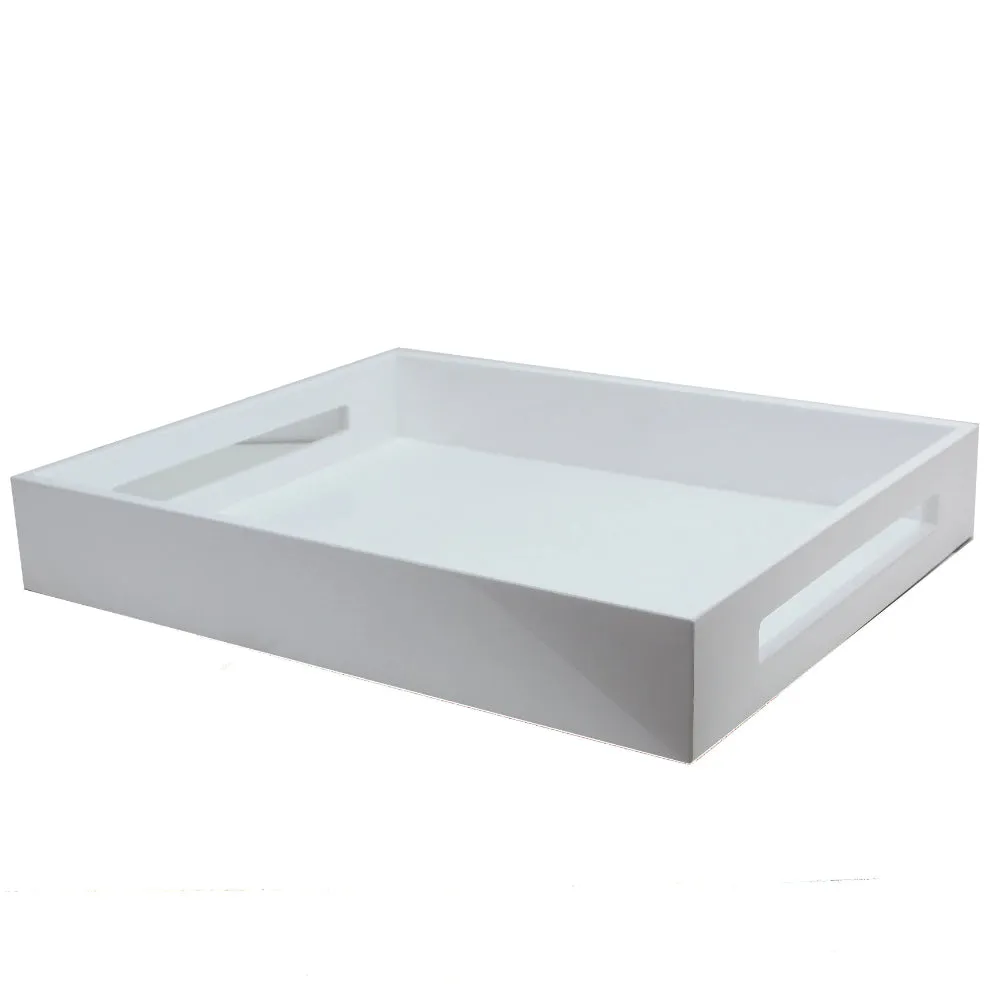 Addison Ross White Medium Lacquered Serving Tray