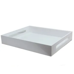 Addison Ross White Medium Lacquered Serving Tray