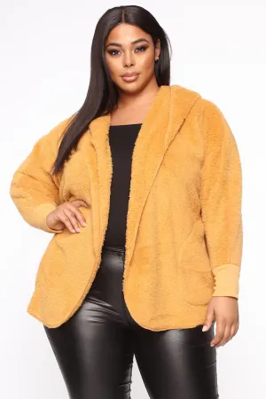 Always On The Run Cardigan - Mustard