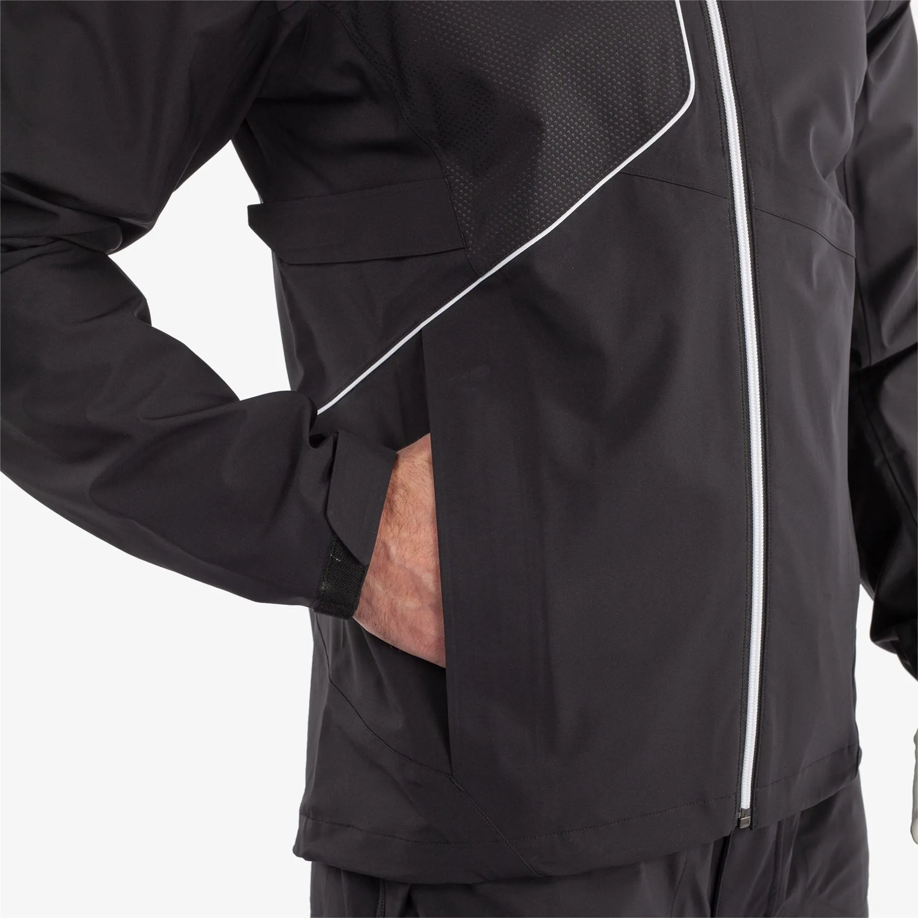 Ames PERTEX Waterproof Jacket Black/White - 2024