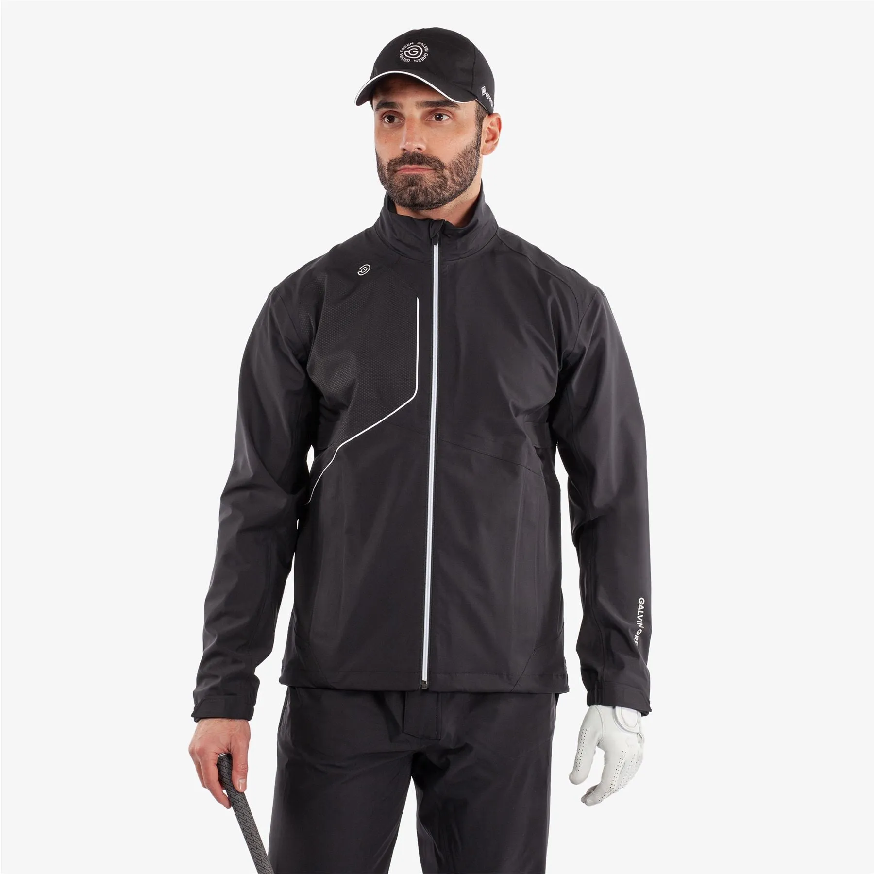 Ames PERTEX Waterproof Jacket Black/White - 2024