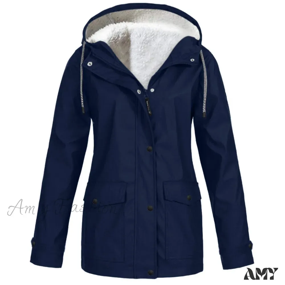 Amy Fashion - Windproof Waterproof Hooded Jacket