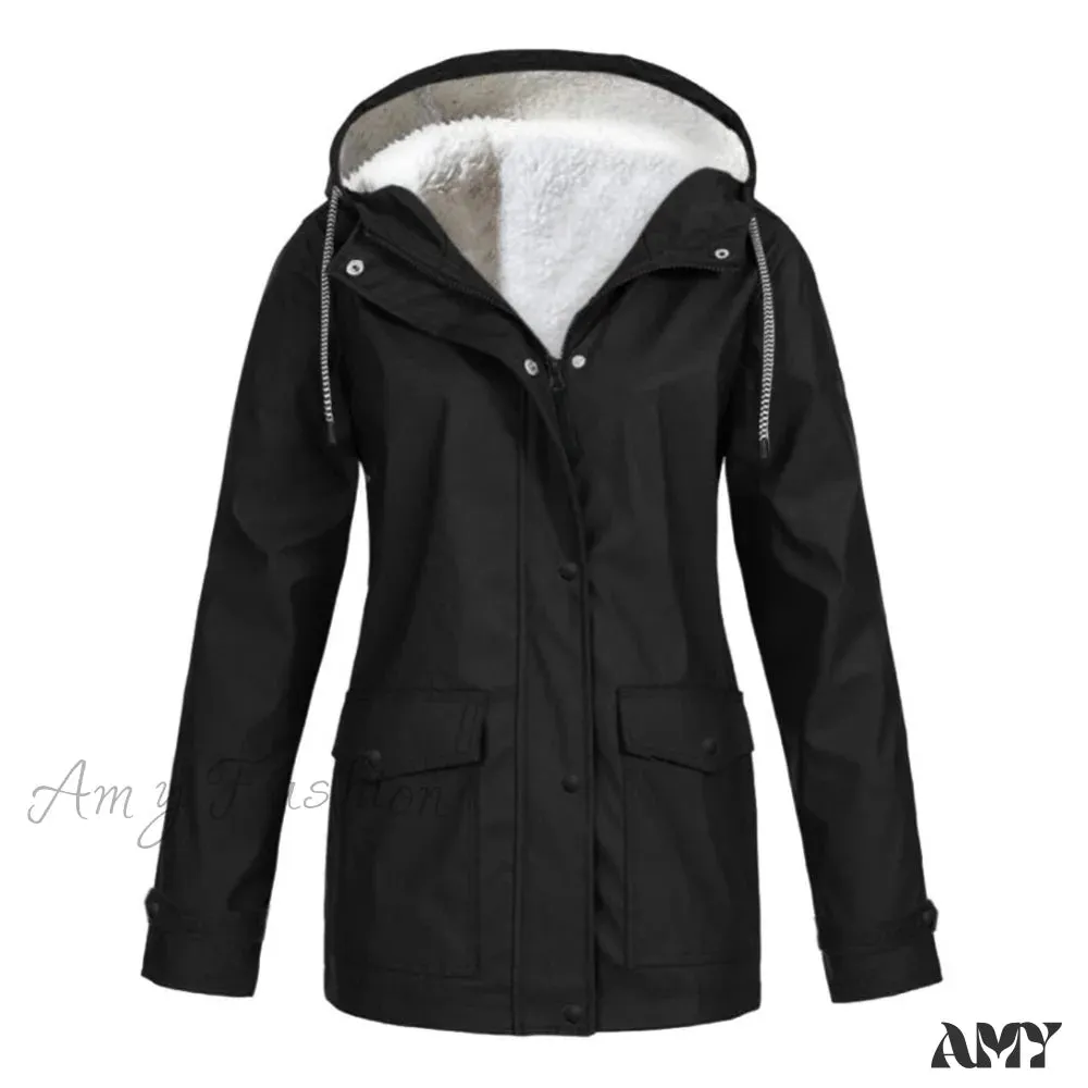 Amy Fashion - Windproof Waterproof Hooded Jacket