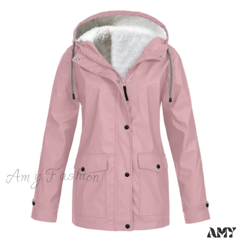 Amy Fashion - Windproof Waterproof Hooded Jacket