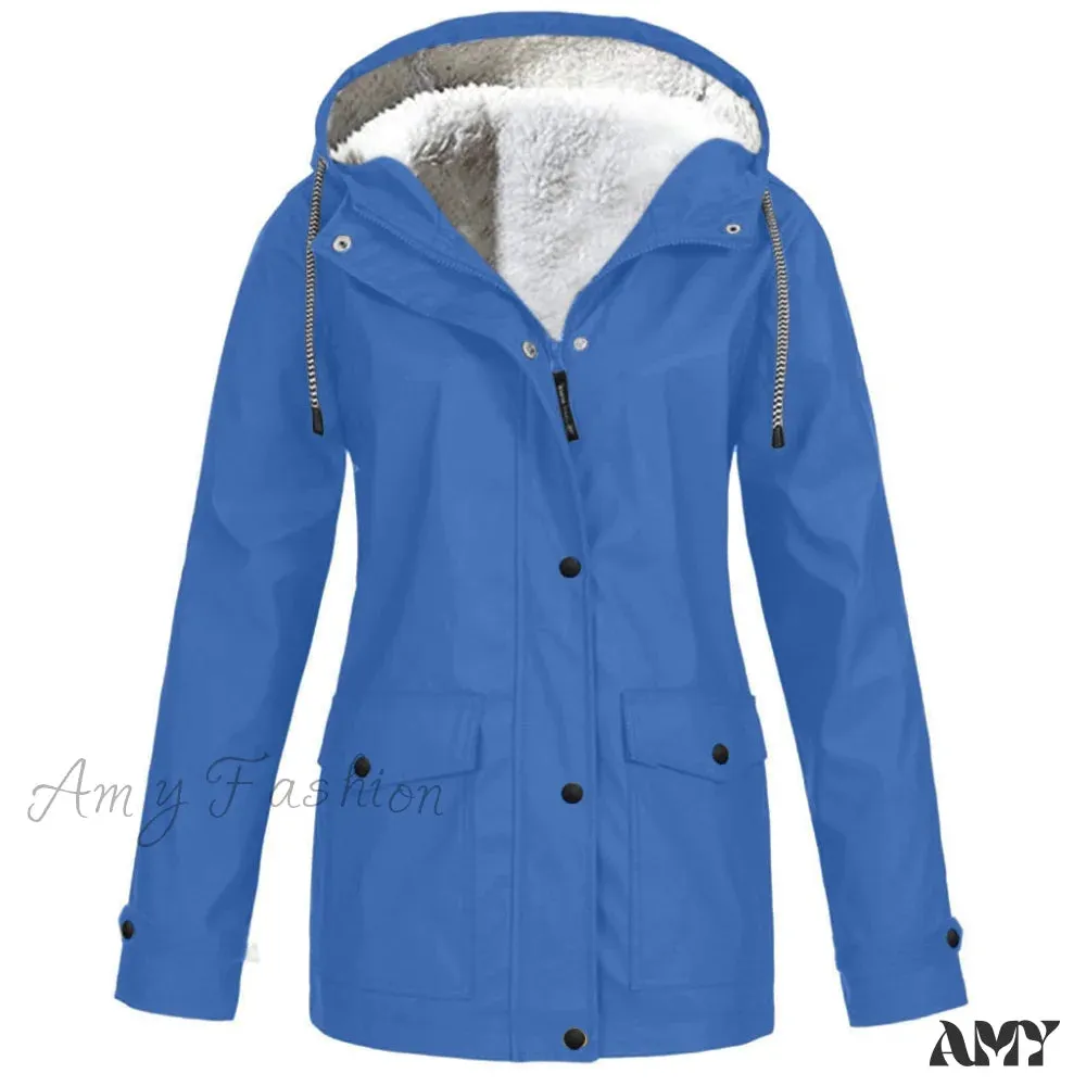 Amy Fashion - Windproof Waterproof Hooded Jacket