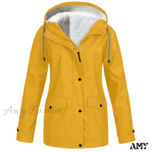 Amy Fashion - Windproof Waterproof Hooded Jacket