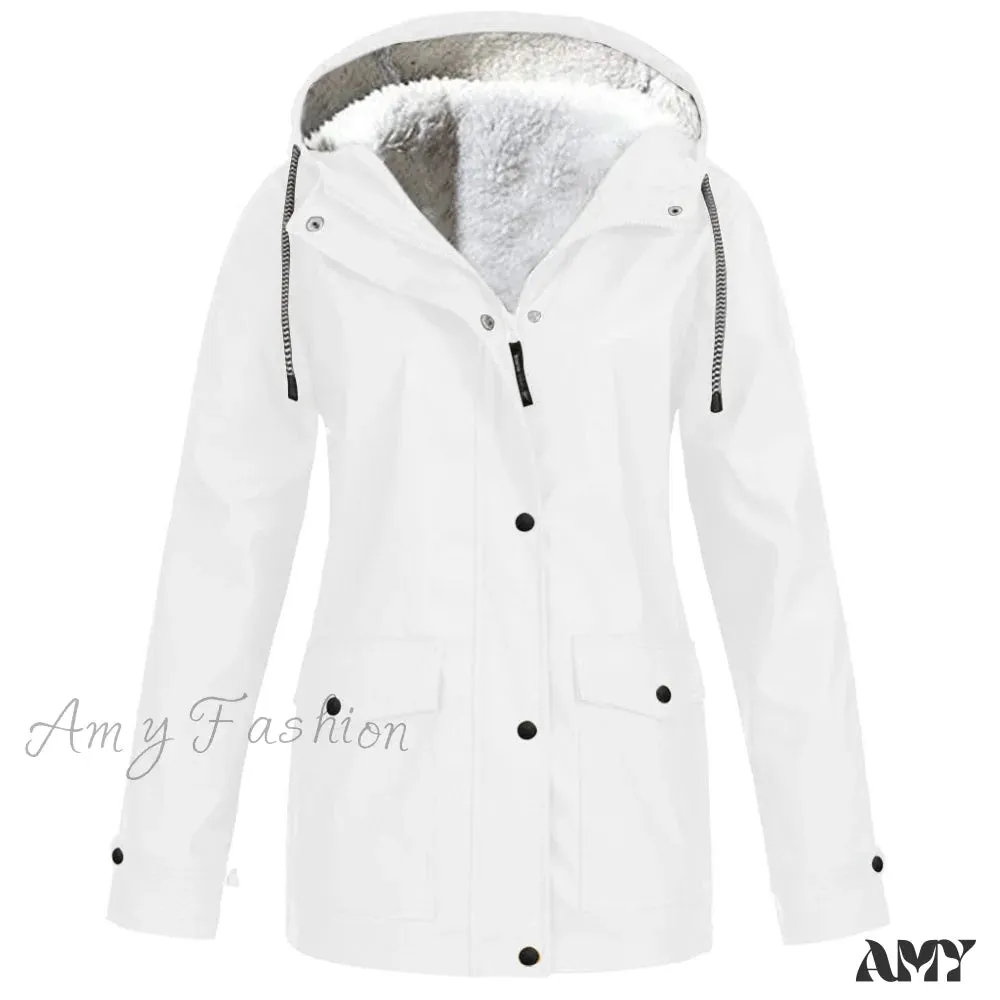 Amy Fashion - Windproof Waterproof Hooded Jacket