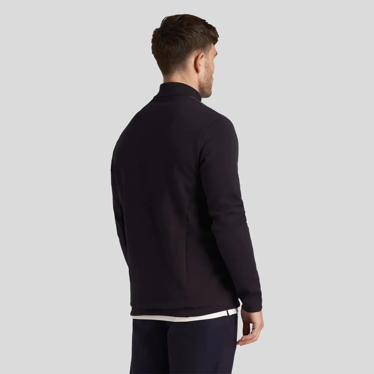 Baffle Quilted Quarter Zip Mid Layer Dark Navy - SS24