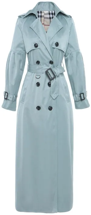 Belted Long Mid-Calf Trench Coat