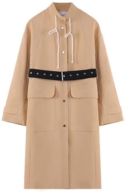 Belted Single-Breasted Trench Coat