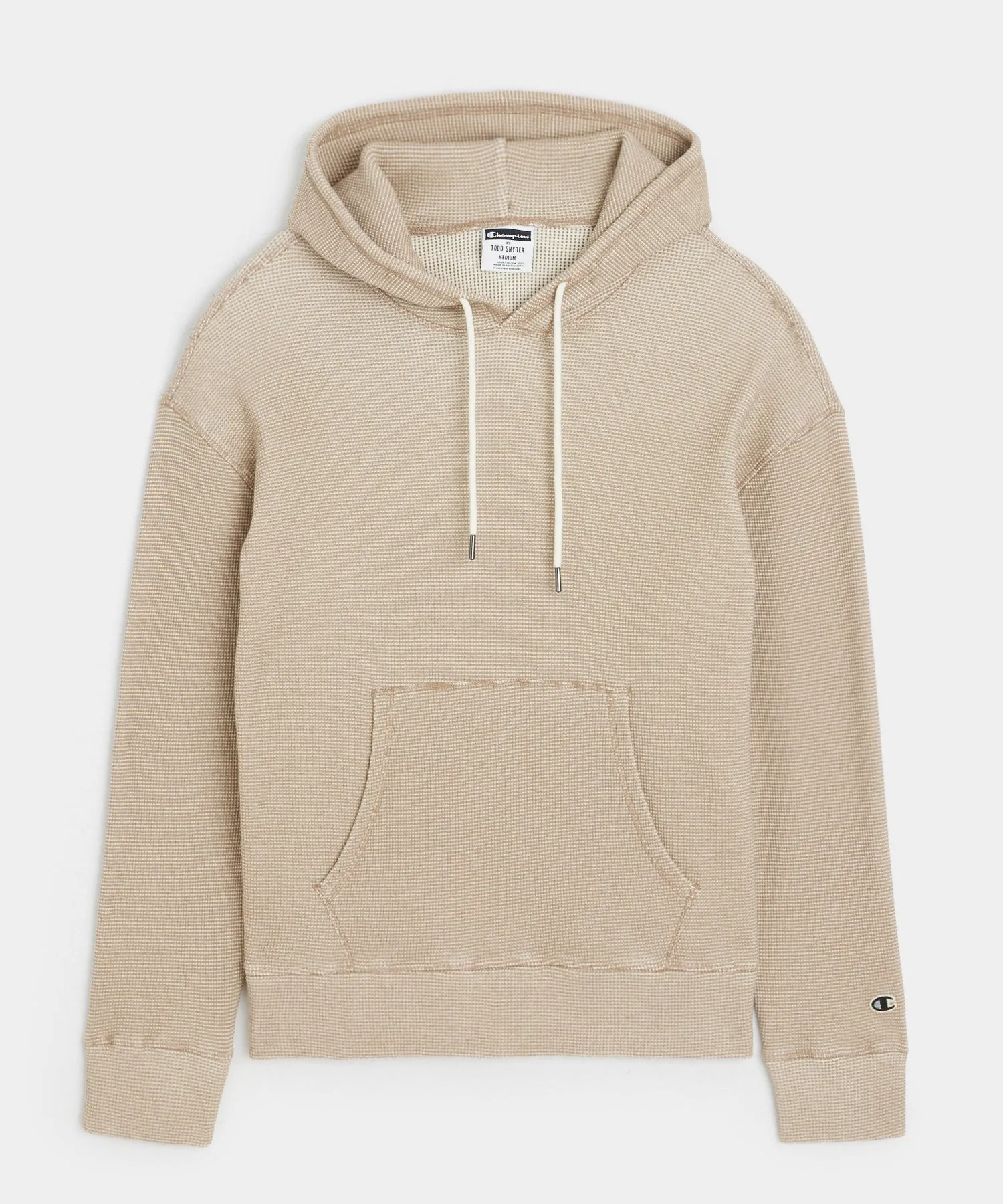 Champion Oversized Waffle Hoodie in Camel