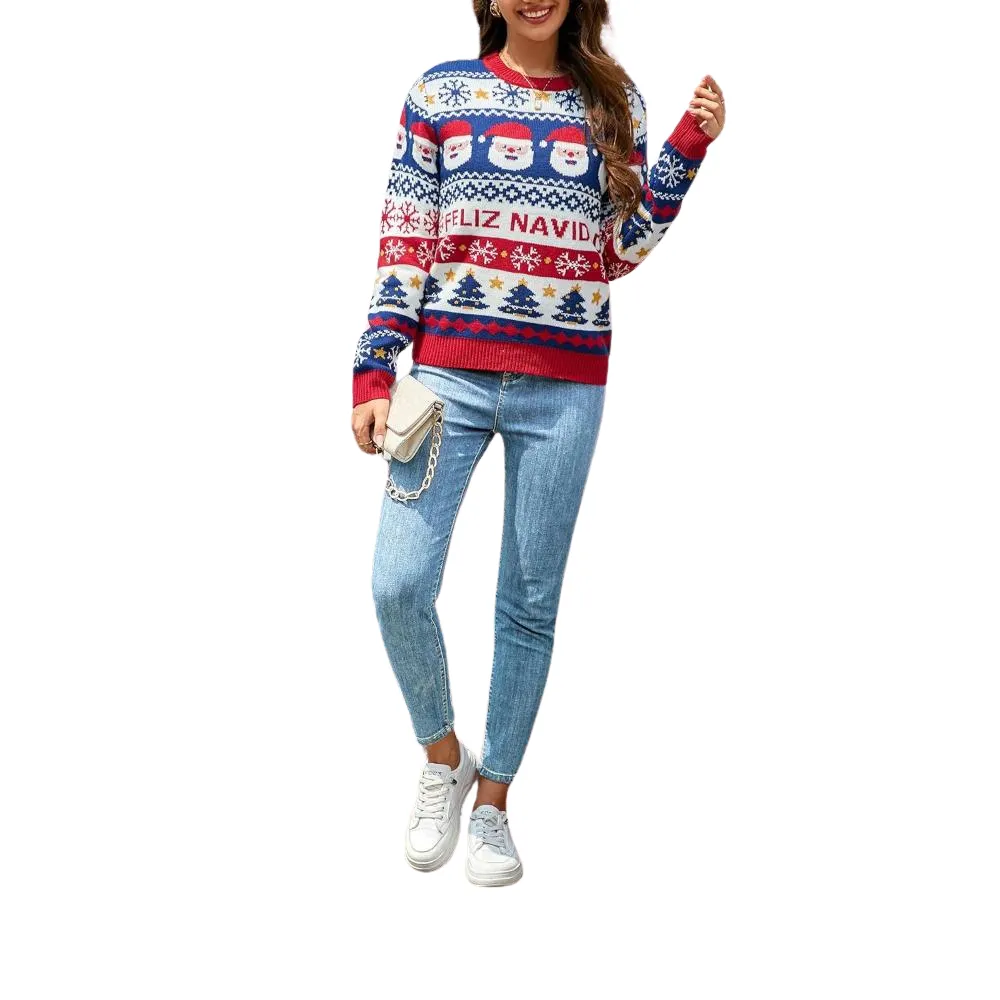 Christmas Holiday Patterned Sweater