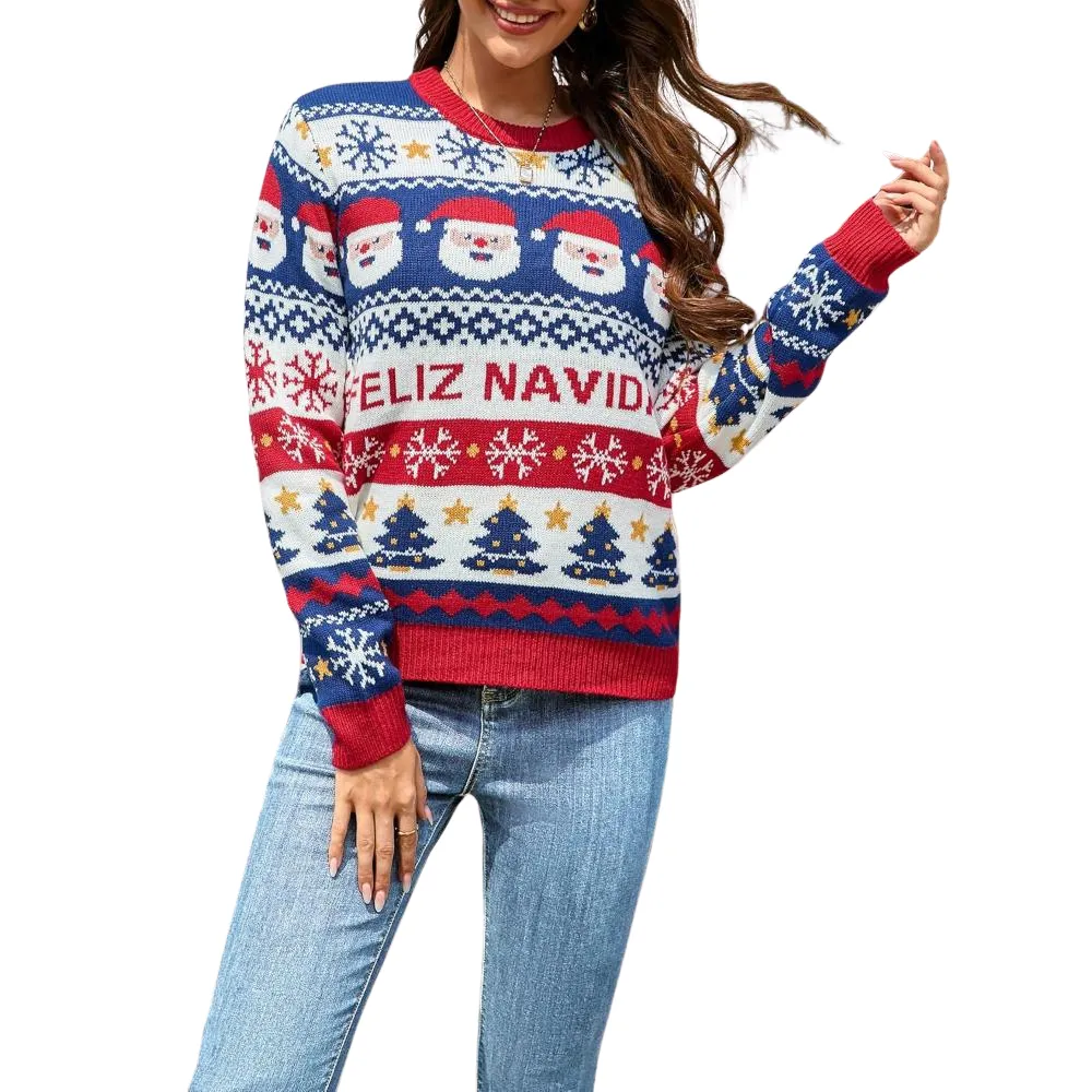 Christmas Holiday Patterned Sweater