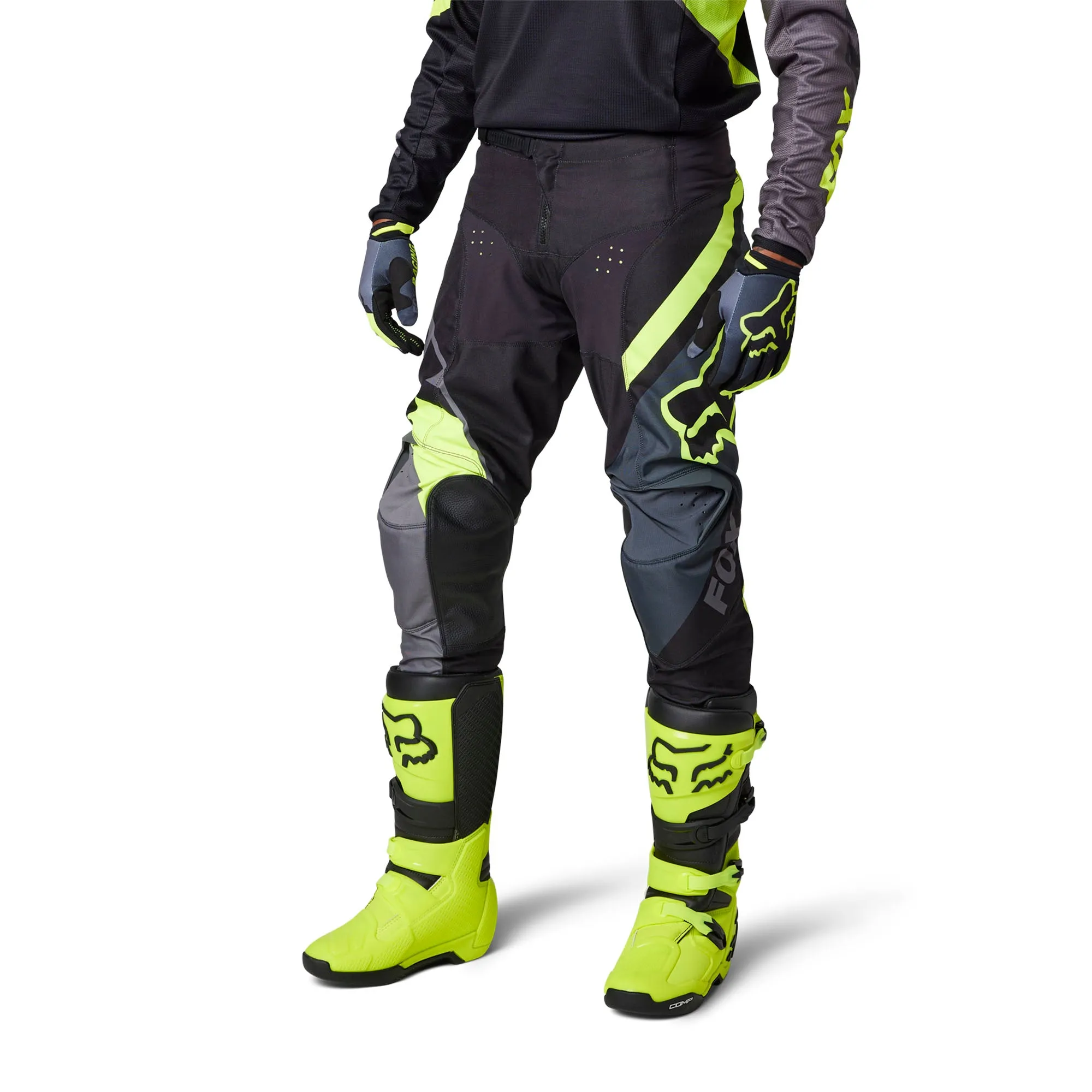 Fox Racing  Mens 180 Xpozr Motocross Pants Pewter Offroad MotoX Padded Hips