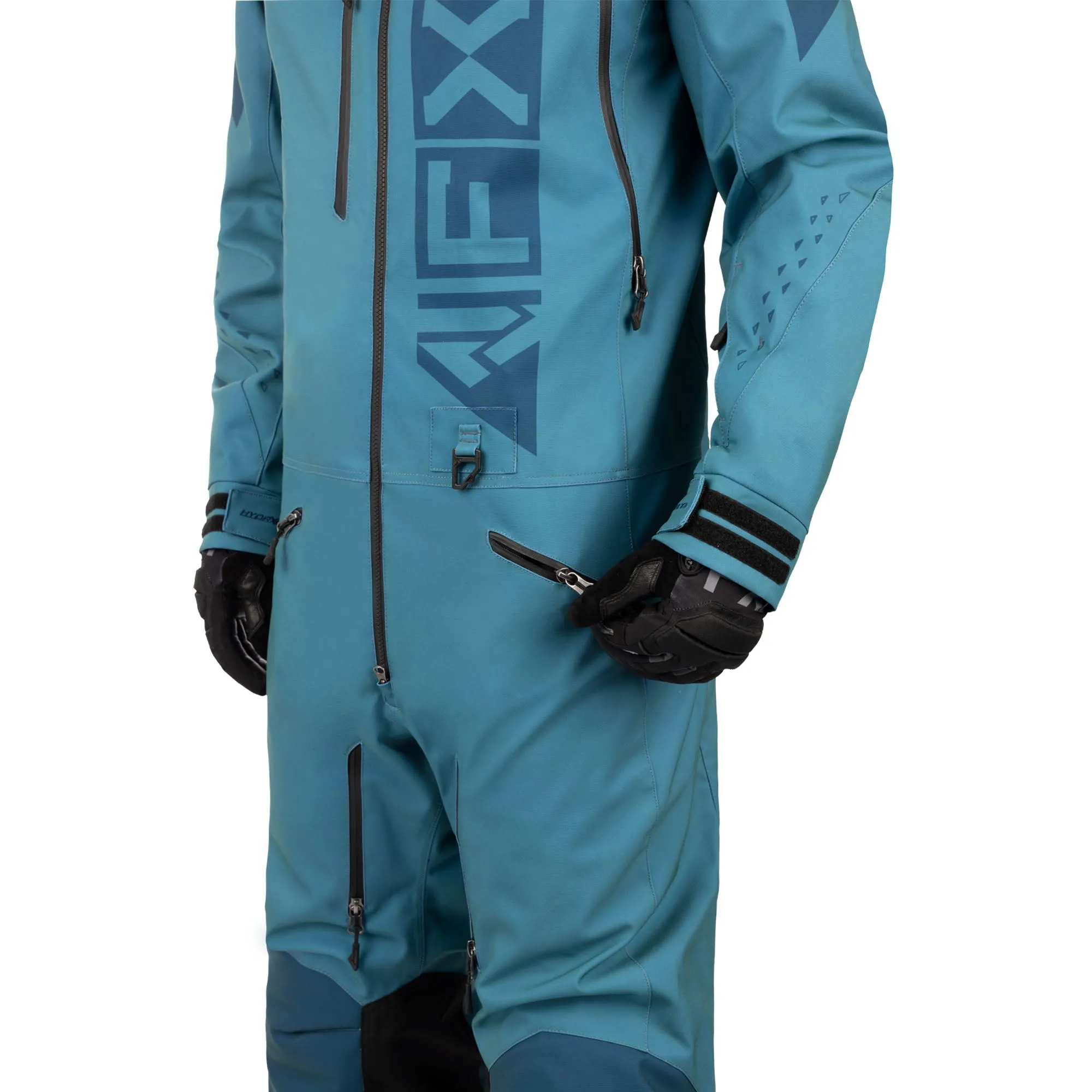 FXR Helium Insulated Snowmobile Monosuit Steel/Dark Steel