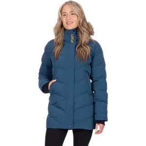 FXR Womens Sage Snowmobile Jacket Dark Steel/Gold Blue