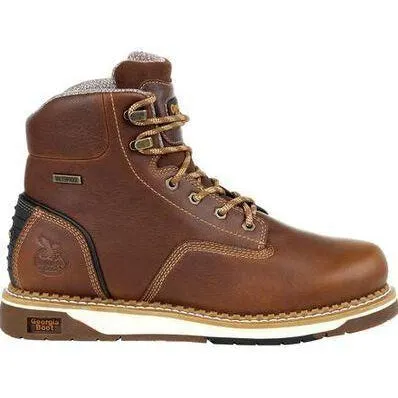 Georgia Men's AMP LT Wedge Steel Toe WPWork Boot - Brown - GB00351