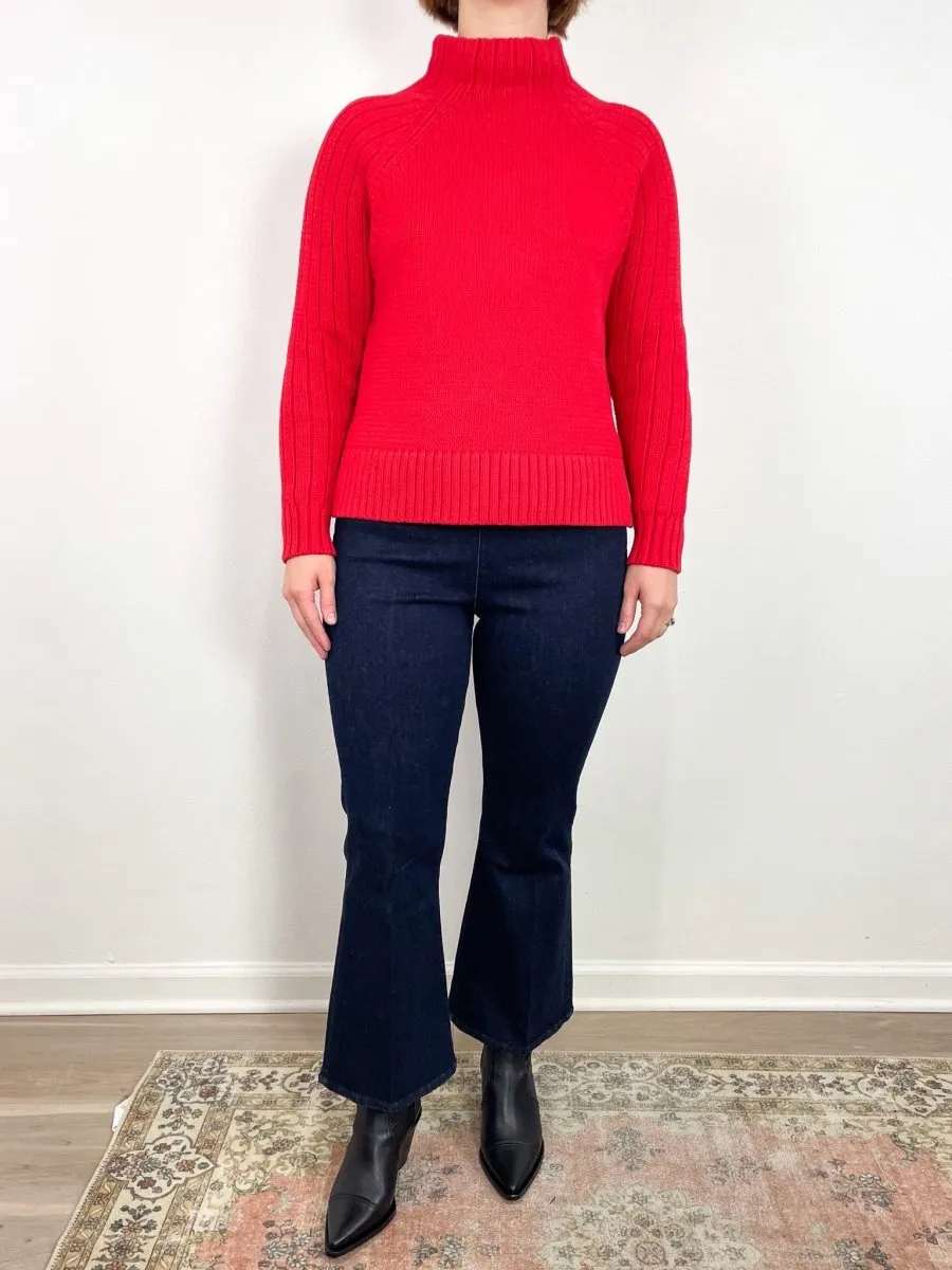 Hadley Sweater in Red Sail Cotton