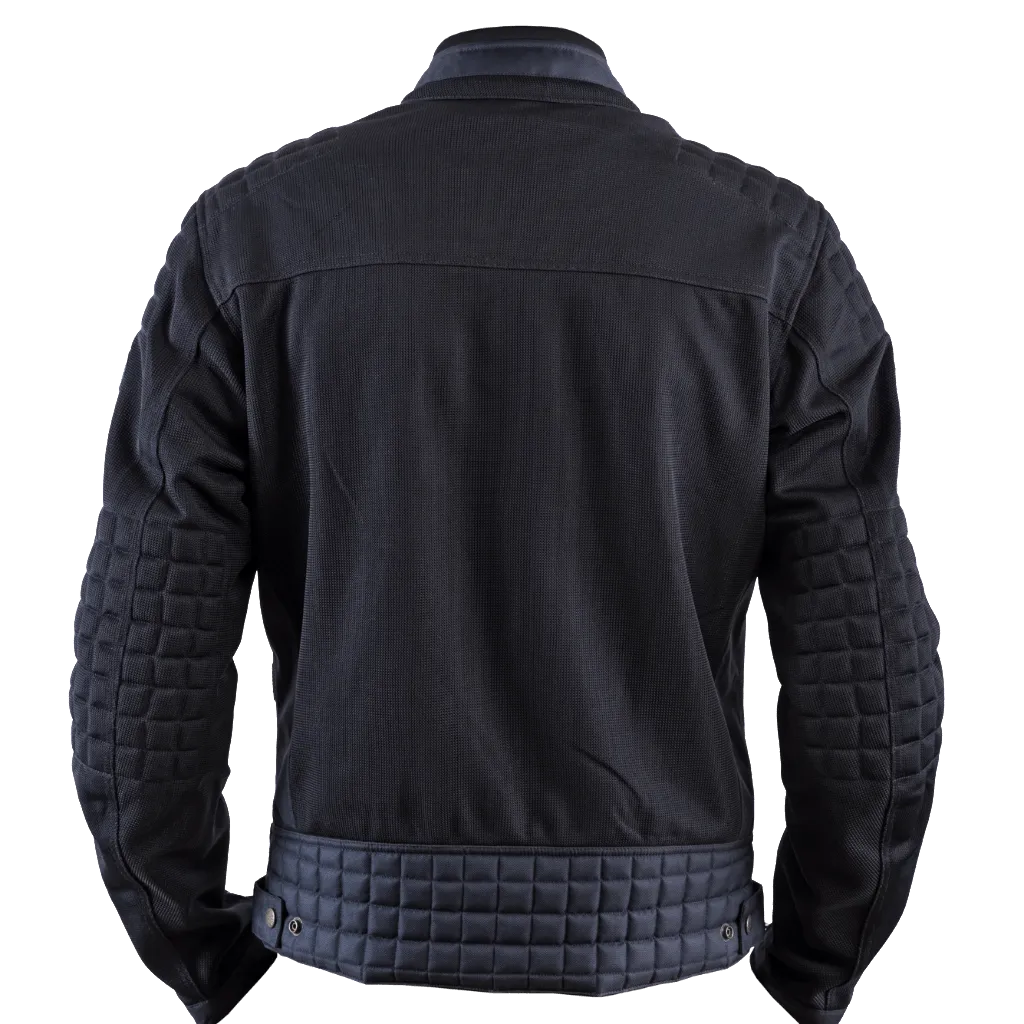 Helstons SONNY Mesh fabric motorcycle Jacket in Blue