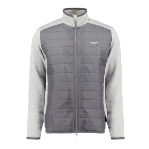 Holebrook Peder Windproof Mens Full Zip Jacket - Light Grey Melange