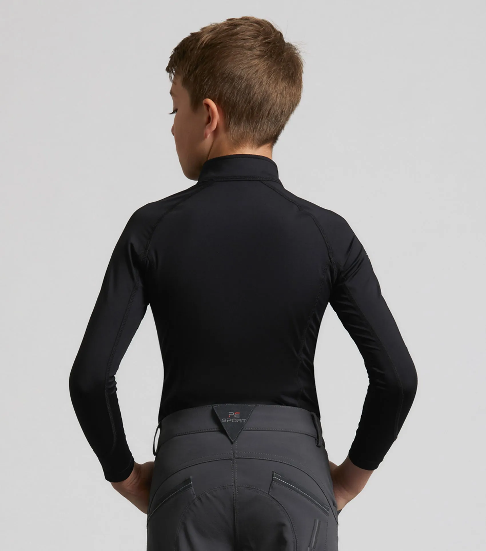 Junior Ombretta Technical Riding Top Black