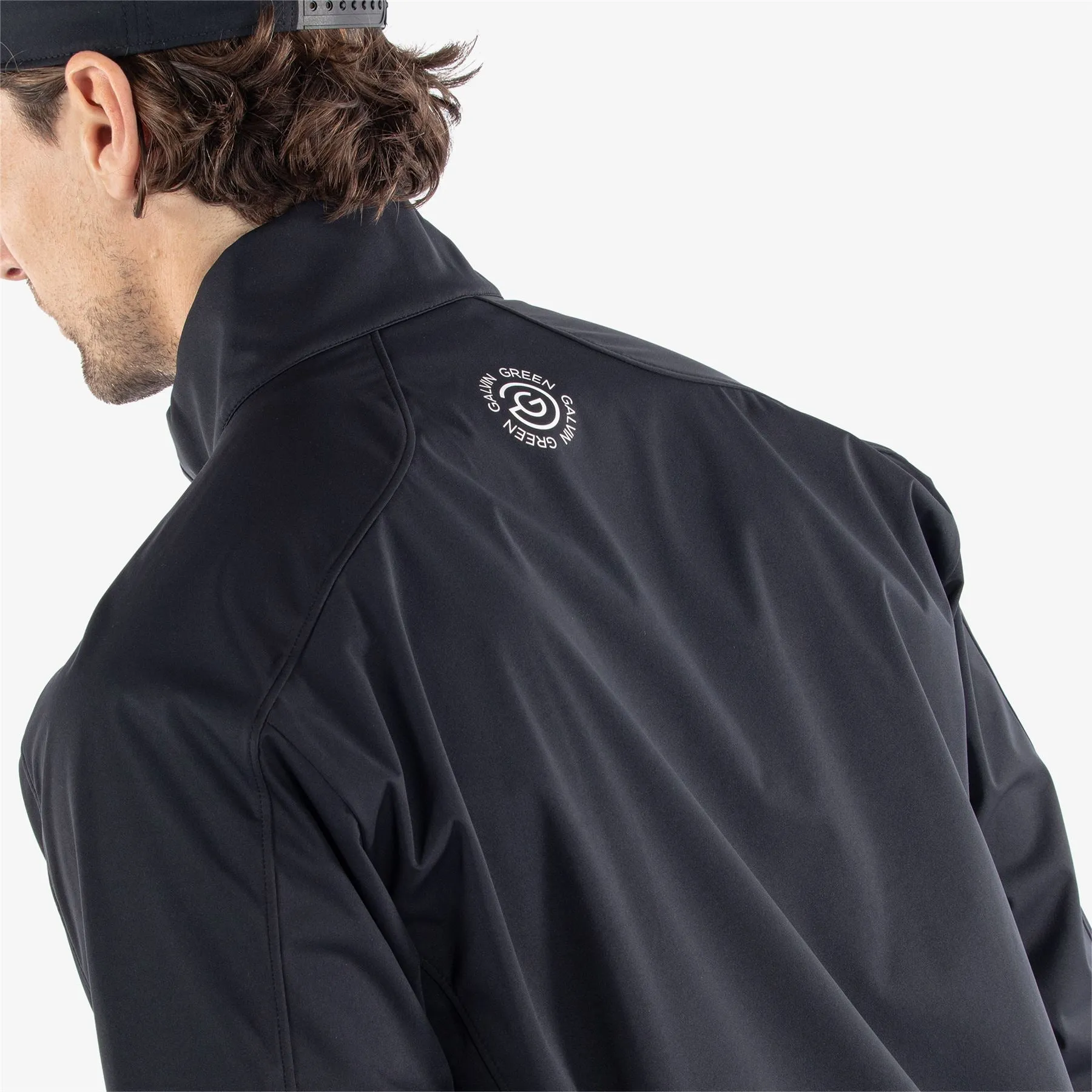 Lawrence Half Zip Windproof Jacket Black/White - AW24