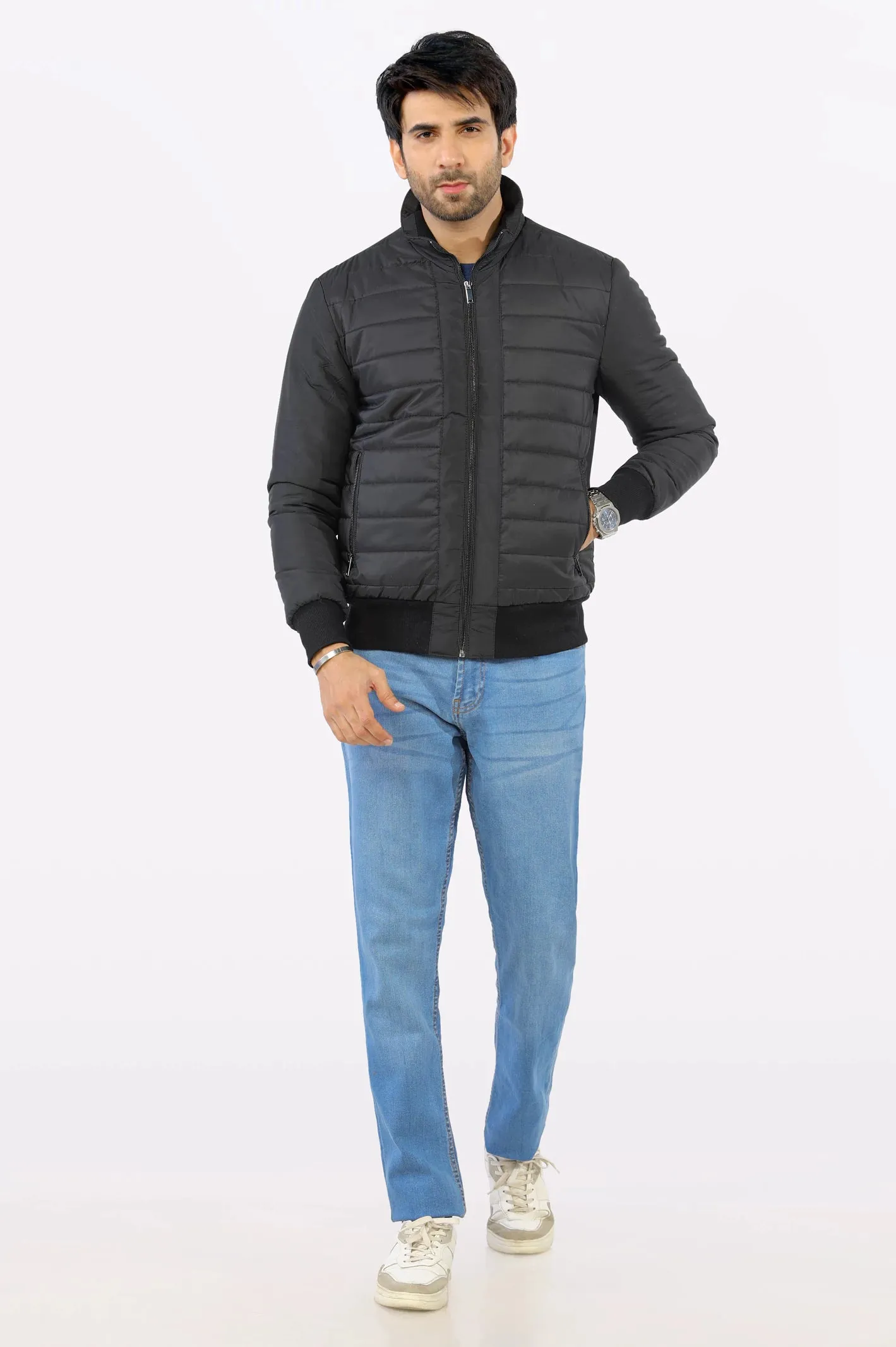 Mens Black Puffer Jacket