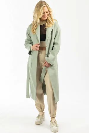 MINT OVERSIZE BELTED TRENCH COAT