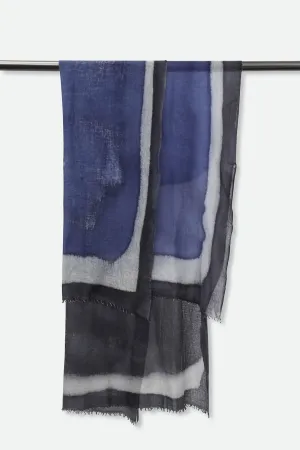 NORDIC CITY SCARF IN HAND DYED CASHMERE