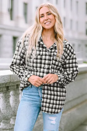 Plaid Chest Pockets Tunic Shacket