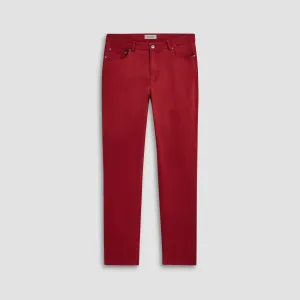 Preston Micro Basketweave Printed Five-Pocket Pants