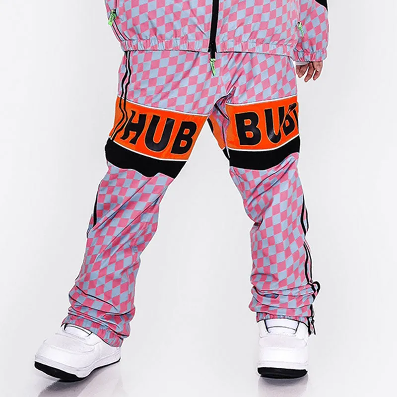 Snowverb Men's Street Style Plaid Snow Pants