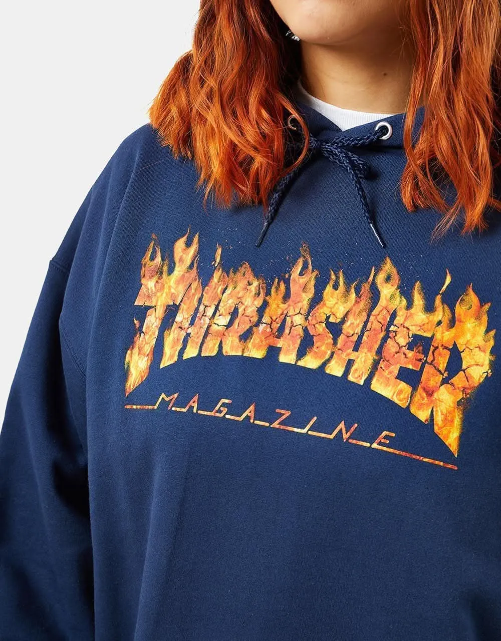 Thrasher Inferno Pullover Hoodie - Navy