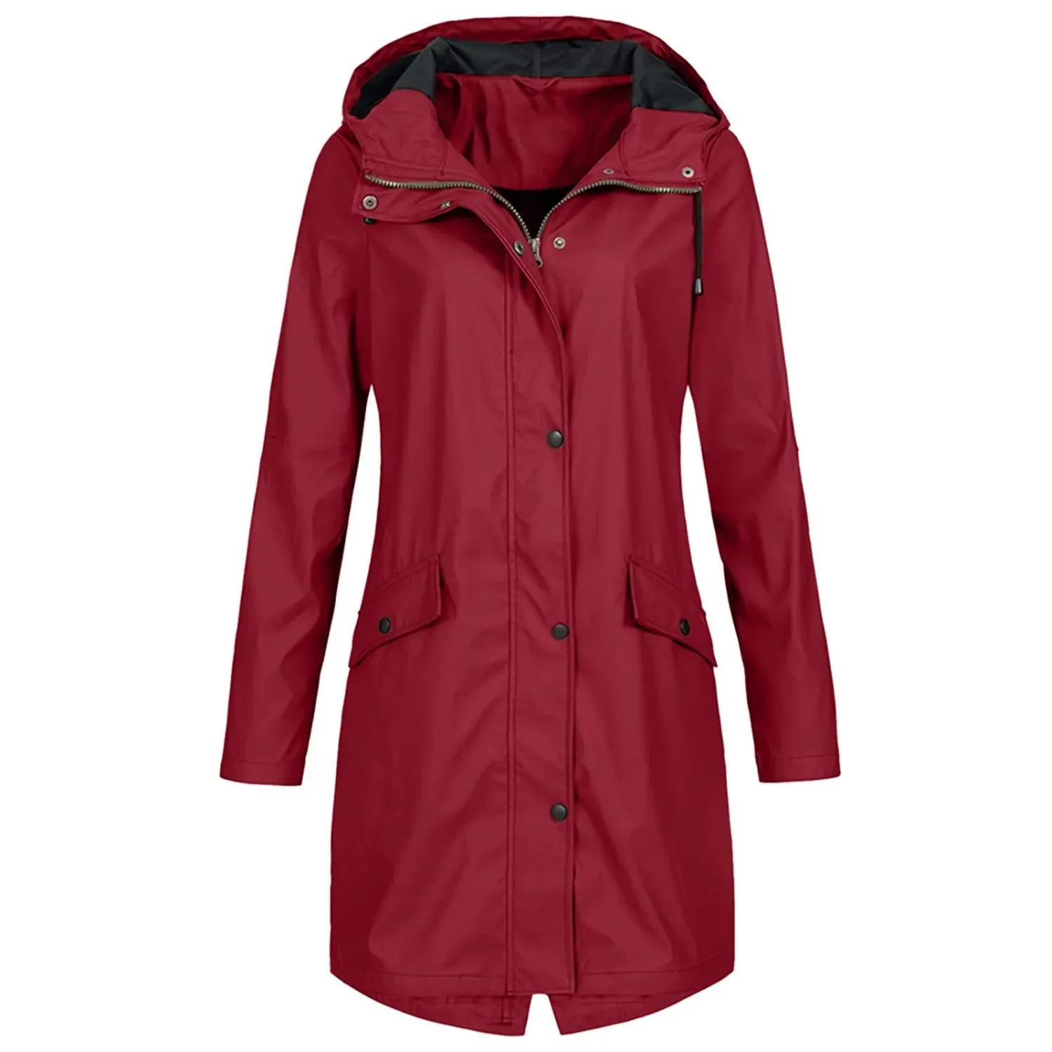 Women’s Casual Hooded Waterproof Long Trench Coat | Ideal for Autumn/Winter